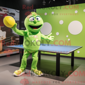 Limegrön bordtennisbord...