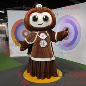 Brun Juggle maskot kostume...