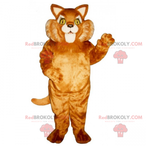 Katzenmaskottchen mit großer Wange - Redbrokoly.com