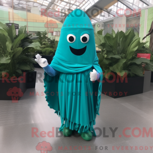Cyan spinat maskot...