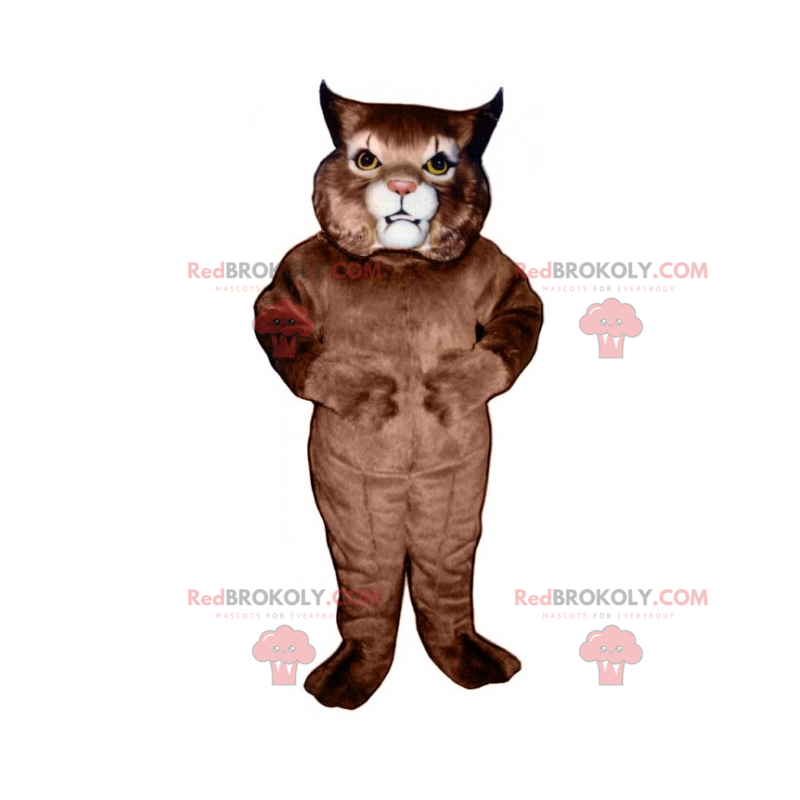 Cat mascot with pointy ears - Redbrokoly.com