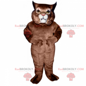 Katzenmaskottchen mit spitzen Ohren - Redbrokoly.com