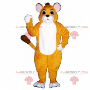 Cat mascot with small round ears - Redbrokoly.com