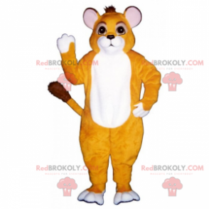 Maskot kočka s malými kulatými ušima - Redbrokoly.com