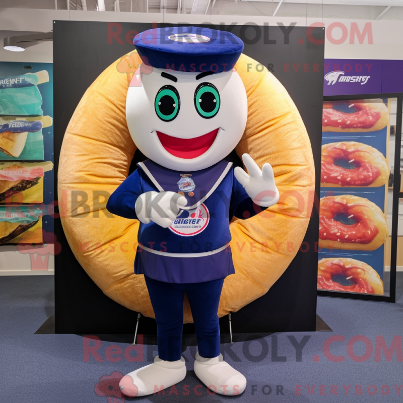 Fantasia de mascote marrom Donut com camiseta e cachecóis - Donuts mascotes - REBROKO_247447 - RedBrokoly.com