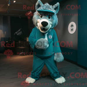 Maskotka Teal Say Wolf w...