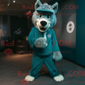 Fantasia de mascote Sarcelle Say Wolf com terno e gorros - Diga lobo mascotes - REBROKO_247459 - RedBrokoly.com