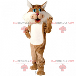 Cat mascot with blue eyes - Redbrokoly.com