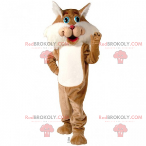 Katzenmaskottchen mit blauen Augen - Redbrokoly.com