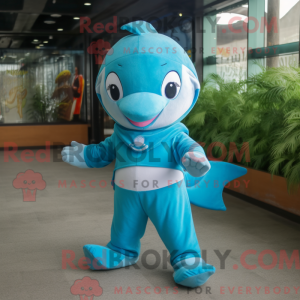 Dolphin mascot costume...