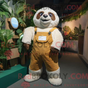 Cream Sloth mascot costume...