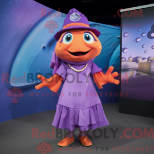 Lilla laks maskot kostume...