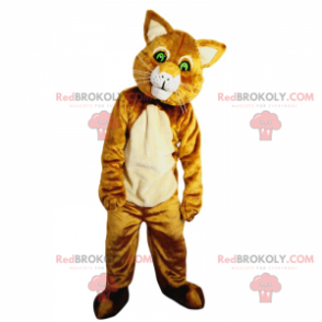 Cat mascot with green eyes - Redbrokoly.com