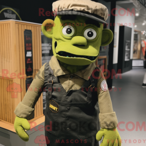 Olive Frankenstein maskot...
