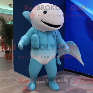 Máscara de baleia Cyan...