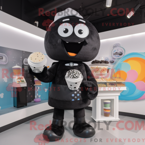 Sort Ice Cream maskot...