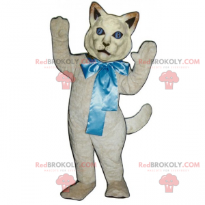 Gato mascote com grande arco - Redbrokoly.com