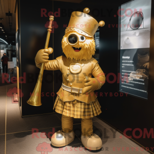Guld sækkepibe maskot...