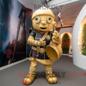 Guld sækkepibe maskot...