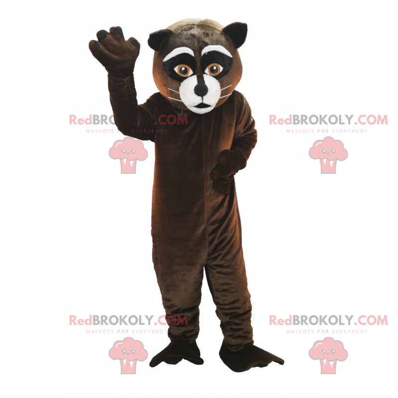 Cat mascot with white whiskers - Redbrokoly.com