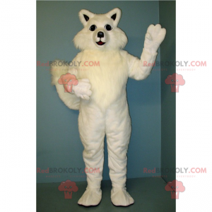 White cat mascot - Redbrokoly.com