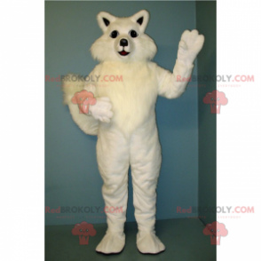 Witte kat mascotte - Redbrokoly.com