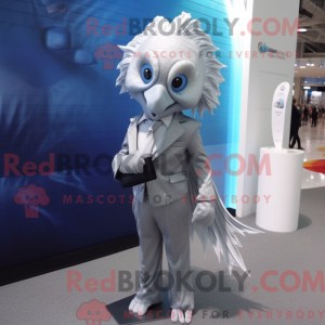 Silver Betta Fish mascot...