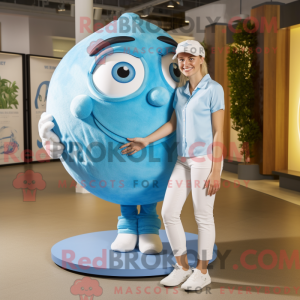 Máscara Cyan Golf Ball com...