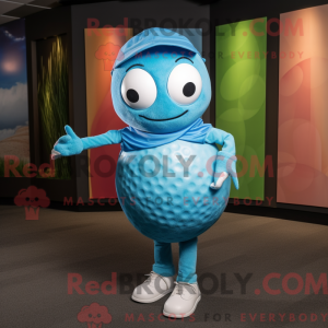 Máscara Cyan Golf Ball com...