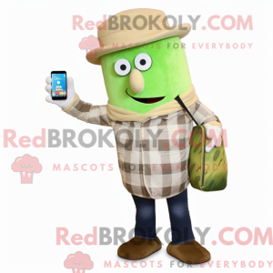 Cream Cucumber mascot...