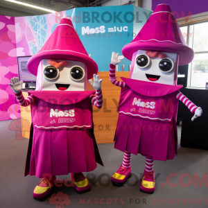 Magenta Tacos Maskottchen...