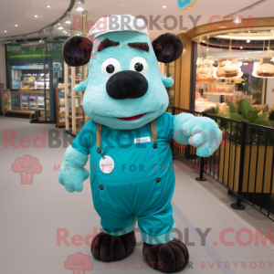 Teal Beef Wellington mascot...