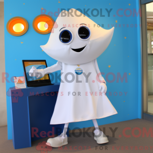 White Ray maskot kostume...