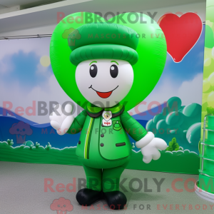 Green Heart Shaped Balloons...