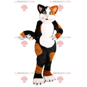 Mascote gato marrom e preto - Redbrokoly.com