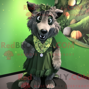 Forest Green Hyena mascot...