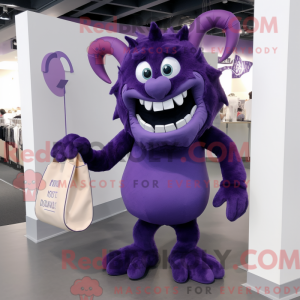 Máscara de Demônio Roxo com...