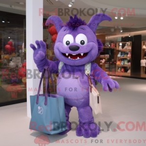 Máscara de Demônio Roxo com...