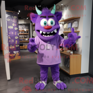 Máscara de Demônio Roxo com...