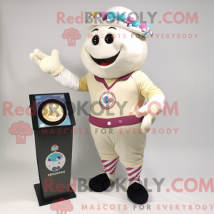 Cream Juggle maskot kostume...