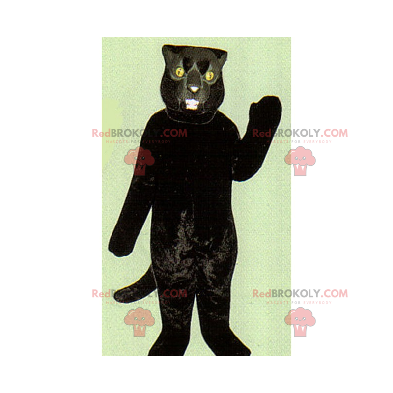 Mascota gato negro con ojos amarillos - Redbrokoly.com