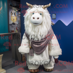 Mascotte de Yak blanc...