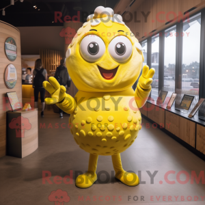 Geel Oyster-mascottekostuum...