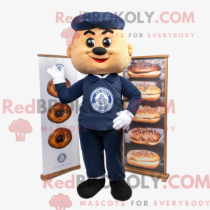Navy Bagels mascottekostuum...