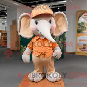 Peach Elephant maskot...