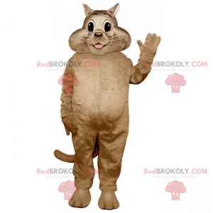 Mascotte gatto sorridente - Redbrokoly.com