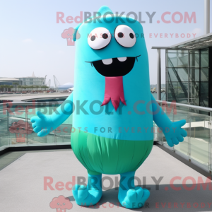 Disfraz de mascota de Cyan...