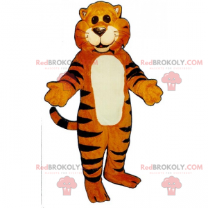 Mascote gato tigre - Redbrokoly.com