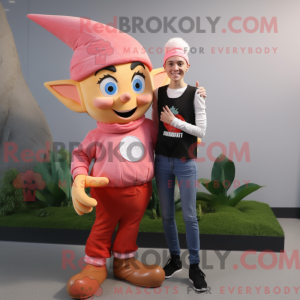 Peach Elf mascotte kostuum...