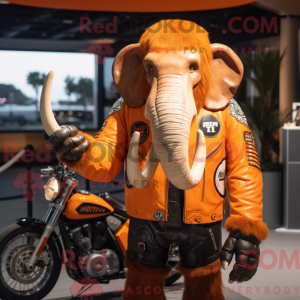 Orange Mammoth maskot...